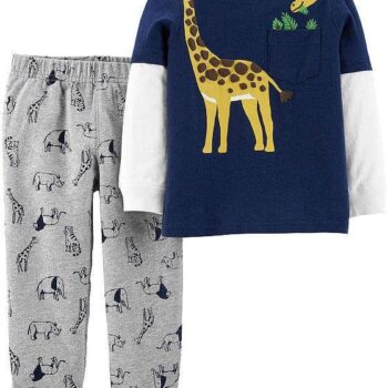 Imported Carter’s Fall Cotton 2-Piece Set For Kids ( Model 3)