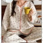 بيجامة-خريفي-سبور-كاجوال-قماش-ريب-قطن-مستورد-نقشة-ورود-ماو_ستور