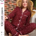 بيجامة-قطن-حريمي-صيفى-منقطة-ماو_ستور