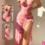 لانجيري-فوشيا-طويل-بفتحة-جانبية-ماو_ستور