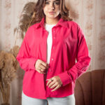 شيميز بناتي قصير صيفى خامة بوبلين الوان