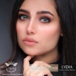 عدسات ملونة الموند جرين أخضر لوزي من ليديا لينسيز كورية الصنع نصف سنوية
