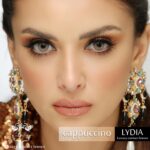 عدسات ملونة كابتشينو من ليديا لينسيز كورية الصنع سنوية
