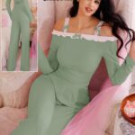 بيجامة-قطن-صيفي-بحمالات-لون-بستاج-مقاس-موحد-ماو_ستور