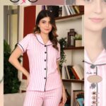 بيجامة-قطن-صيفي-بينك-فى-ابيض-نص-كم--ماو_ستور