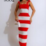 فستان-بيتى-طويل-ماكسي-خطوط-عريضة-احمر-ماو_ستور