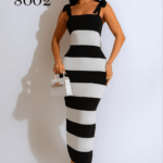 فستان-بيتى-طويل-ماكسي-خطوط-عريضة-اسود-ماو_ستور