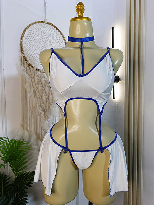 لاندري-تنكري-ابيض-وخطوط-زرقاء-ماو_ستور