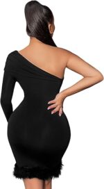 فستان-لانجري-ماكسي-خفيف-بذراع-واحد-طويل-ماو_ستور