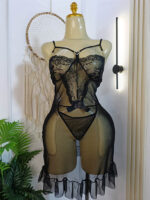 لانجري-اسود-شفاف-مفتوح-الصدر-مزين-بفيونكة-ماو_ستور