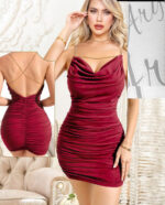 لانجري-ضيق-بحمالات-سلسة-ذهبية-لون-احمر-غامق-ماو_ستور