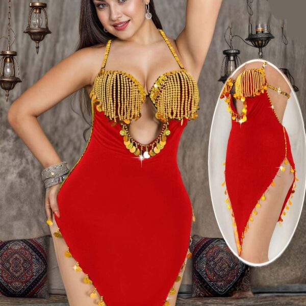 بدلة-رقص-احمر-مرصعه-بالذهبي-ماو_ستور