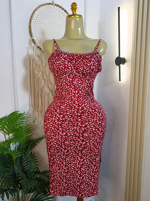 فستان-شي-ان-بحمالات-وفتحة-جنبية-لون-احمر-ماو_ستور