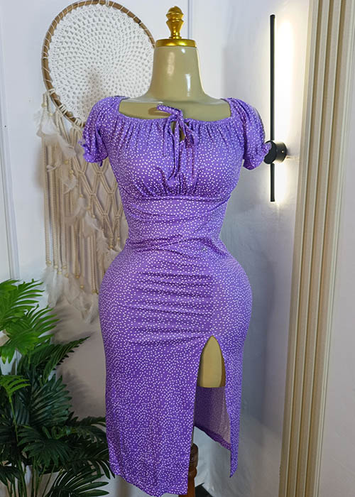 فستان-شي-ان-بنفسجي-غامق-مزين-بنقط-بيضاء-ماو_ستور