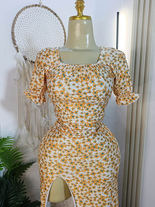 فستان-شي-ان-بيج-نزين-بورد-برتقالي-وفتحة-جانبية-ماو_ستور