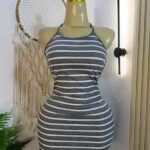 فستان-شي-ان-قصير-حمالات-لون-رمادي-خطوط-بيضاء-ماو_ستور