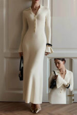 فستان-قطن-بيتى-راقي-سادة-بأزرع-طويلة-ماو_ستور