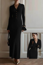 فستان-قطن-بيتى-راقي-سادة-بأزرع-طويلة-ماو_ستور