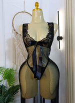 لانجري-طويل-بفيونكة-عند-الصدر-وفتحة-خلفية-ماو_ستور