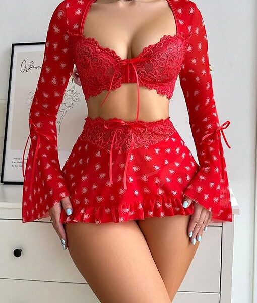 لانجري-قطعتين-توب-وجيبة-مثير--ماو_ستور