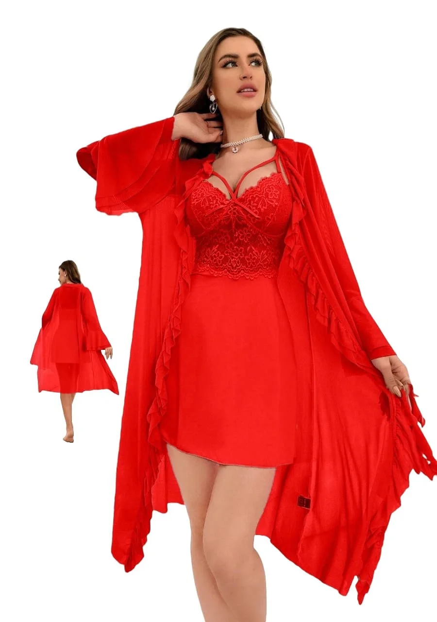 طقم-روب-وقميص-نوم-للعروسة-ماو_ستور