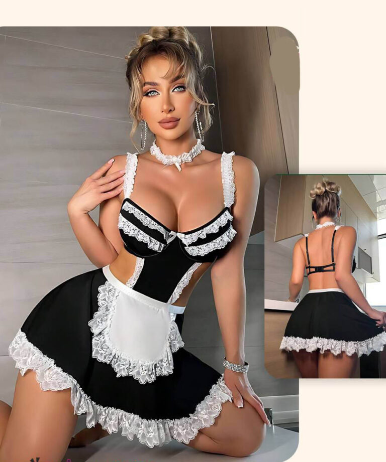 طقم-لانجري-تنكري-خادمة-مثير-ماو_ستور